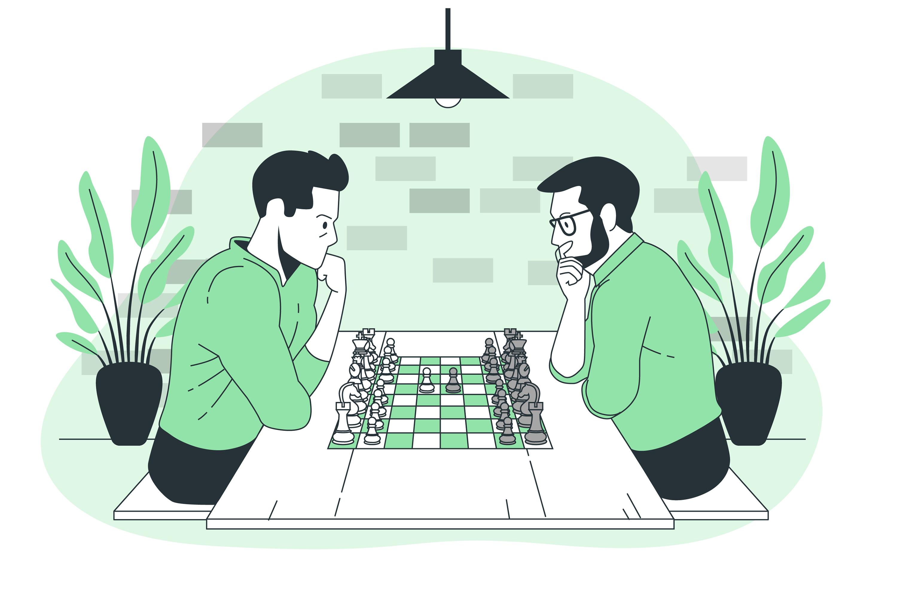 Man playing chess